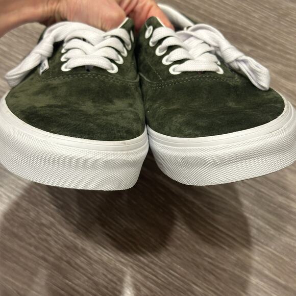 Vans Era Pig Suede Grape Leaf Green NWT Water-Repellent Skate Shoes M 9.5 / W 11 - Picture 3 of 8